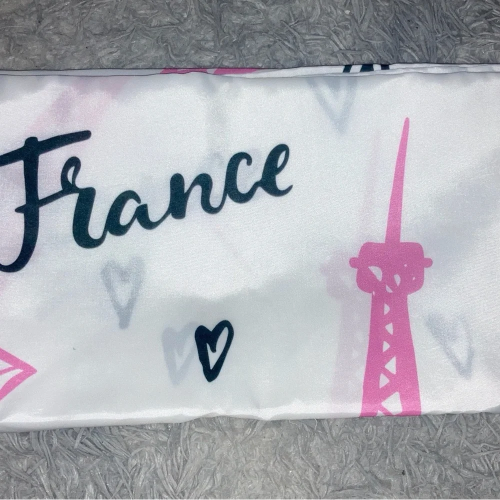 Paris Eiffel Tower Print Shower Curtain